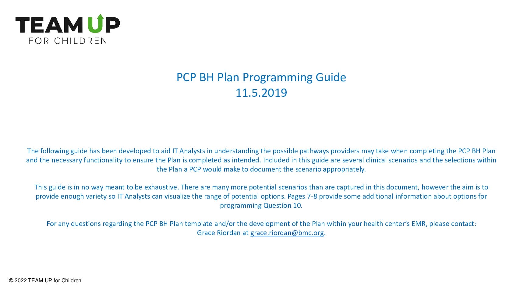 EMR Programming Implementation Guide